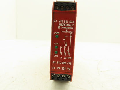 Allen Bradley MSR30RTP Safety Relay Control Unit Guard Master SER A 24VDC