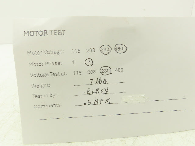 Heytec DG 7150-4AY-RL Inline Gearmotor 1/2 RPM 10Nm 30W 230/400V 3PH