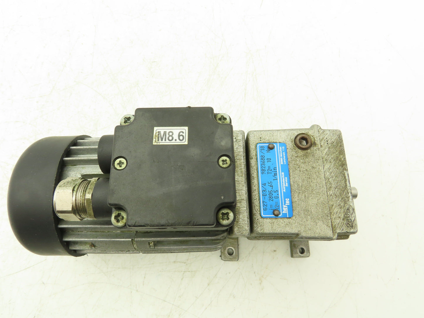 Heytec DG 7150-4AY-RL Inline Gearmotor 1/2 RPM 10Nm 30W 230/400V 3PH