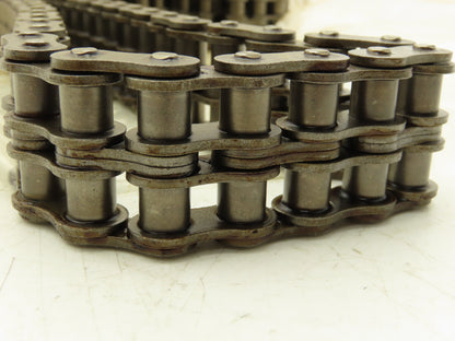 Diamond #50 Double Roller Chain Riveted 0.500 Pitch 10' Box & Master Link