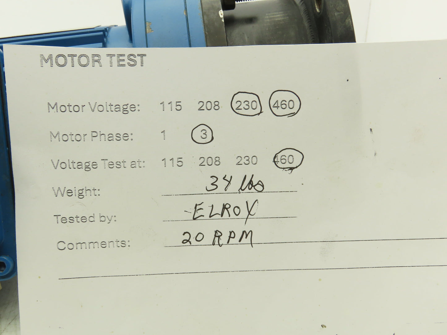 Sumitomo Cyclo CNFM03-4095GB-87/G F63M/4 Gearmotor 20rpm .25kw 220-480V 3PH 87:1