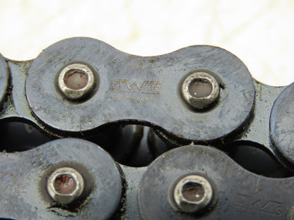 JWIS Double Strand Metric Roller Chain Riveted 0.625 Pitch 10' Length