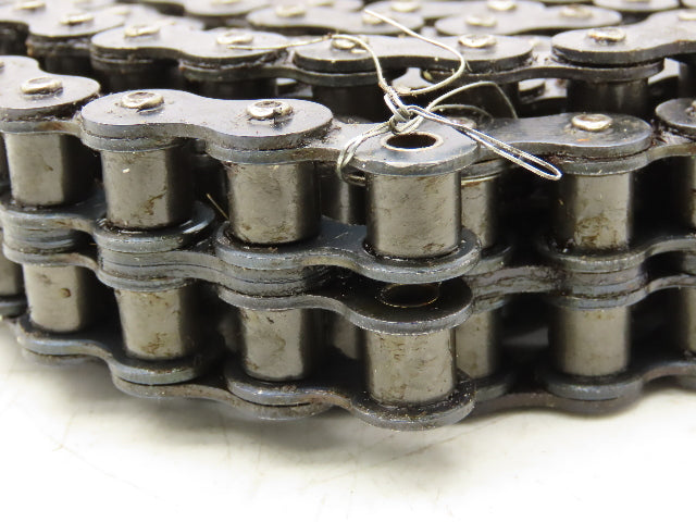 JWIS Double Strand Metric Roller Chain Riveted 0.625 Pitch 10' Length
