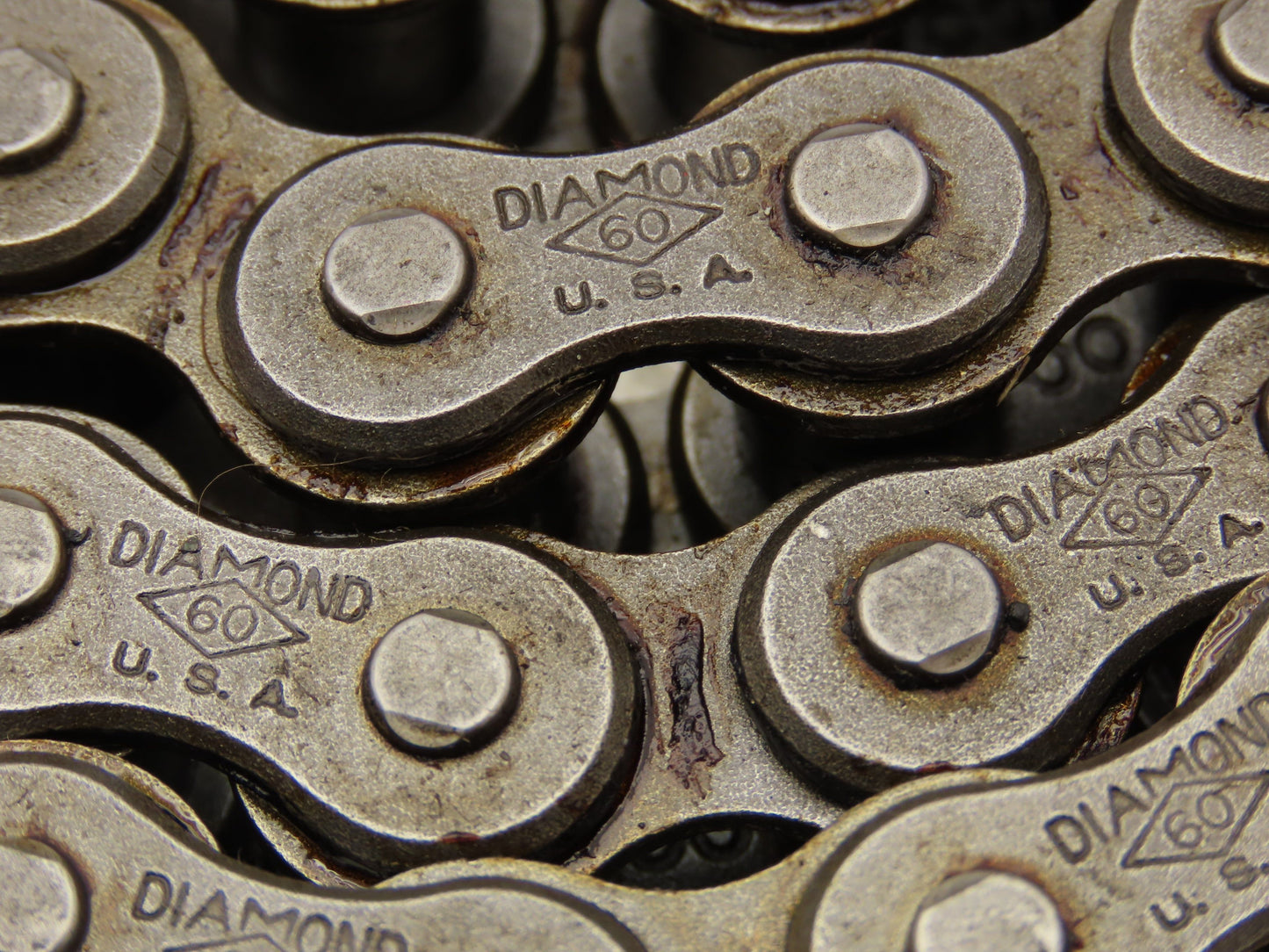 Diamond #60 Double Roller Chain Riveted 0.750 Pitch 7 Ft Length