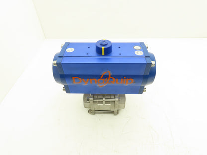 DynaQuip 315616.01 Pneumatic Actuated 2" CF8M Stainless Ball Valve