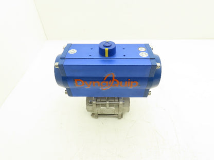 DynaQuip 315616.01 Pneumatic Actuated 2" CF8M Stainless Ball Valve