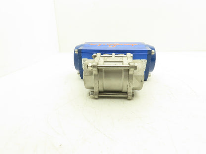 DynaQuip 315616.01 Pneumatic Actuated 2" CF8M Stainless Ball Valve