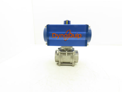 DynaQuip 315616.01 Pneumatic Actuated 2" CF8M Stainless Ball Valve