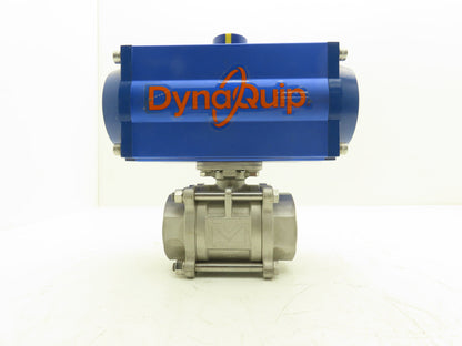 DynaQuip 315616.01 Pneumatic Actuated 2" CF8M Stainless Ball Valve