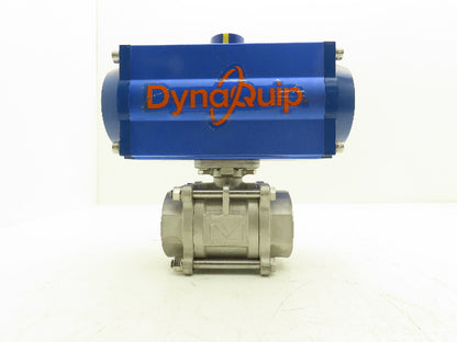 DynaQuip 315616.01 Pneumatic Actuated 2" CF8M Stainless Ball Valve