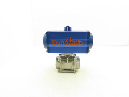 DynaQuip 315616.01 Pneumatic Actuated 2" CF8M Stainless Ball Valve