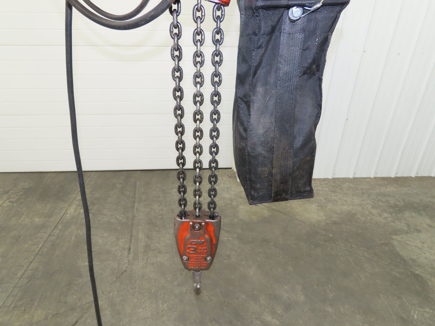 CM Lodestar RRT 3 Ton Electric Chain Hoist 11 FPM 14' Lift Motor Driven Trolley