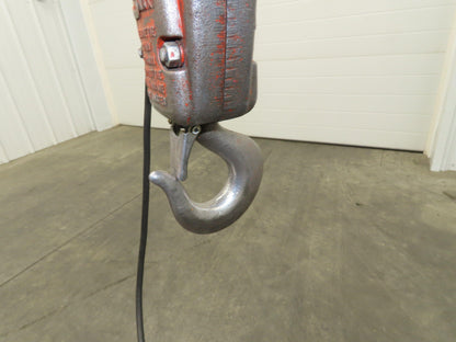 CM Lodestar RRT 3 Ton Electric Chain Hoist 11 FPM 14' Lift Motor Driven Trolley