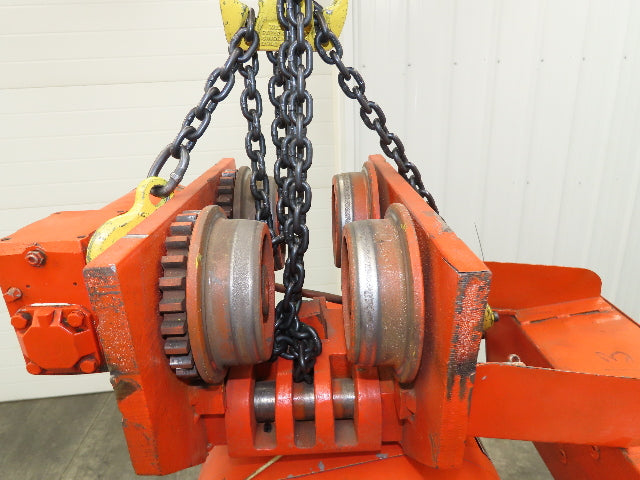 CM Lodestar RRT 3 Ton Electric Chain Hoist 11 FPM 14' Lift Motor Driven Trolley