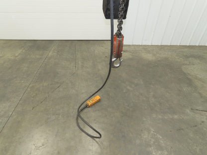 CM Lodestar RRT 3 Ton Electric Chain Hoist 11 FPM 14' Lift Motor Driven Trolley