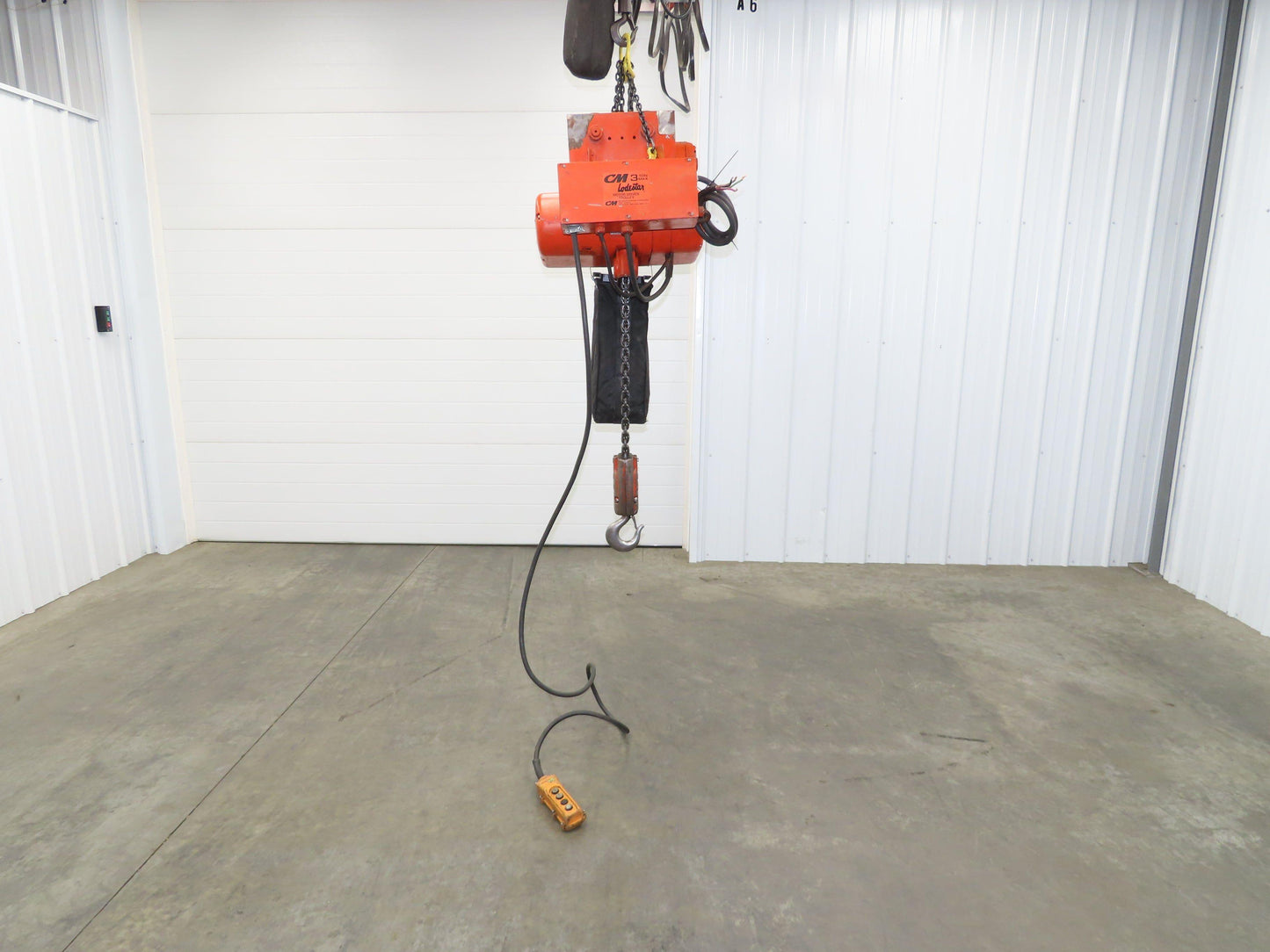 CM Lodestar RRT 3 Ton Electric Chain Hoist 11 FPM 14' Lift Motor Driven Trolley