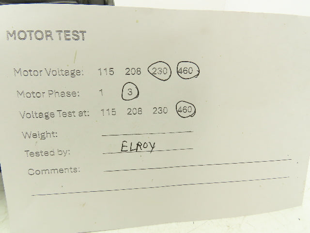 Ruetschi AR 71-6 B14C Metric AC Motor .25kw 920/1100 RPM 220/380V 3PH IEC 71