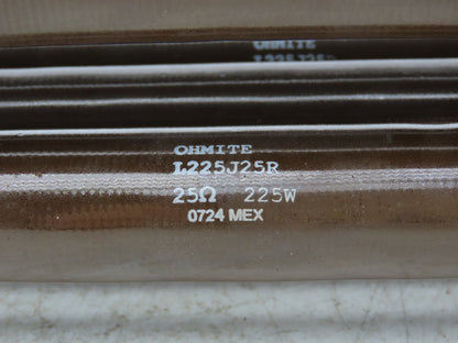 Ohmite L225J25R Wire-Wound Bracket Mount Resistor 25O 225W Lot of 6