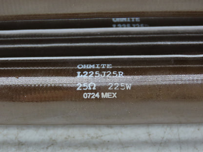 Ohmite L225J25R Wire-Wound Bracket Mount Resistor 25O 225W Lot of 6