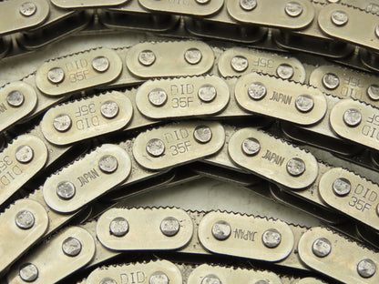 Daido Kogyo DID35F Sharp Top Conveying Roller Chain #35 Serrated 10' Lot of 6