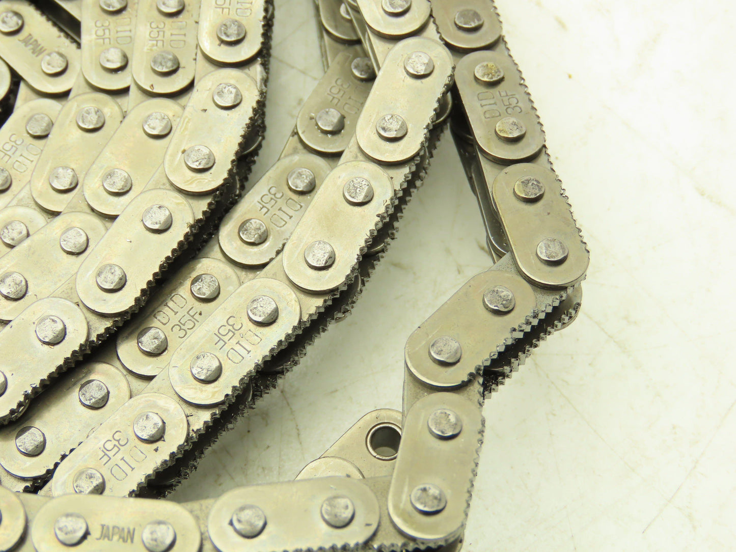 Daido Kogyo DID35F Sharp Top Conveying Roller Chain #35 Serrated 10' Lot of 6