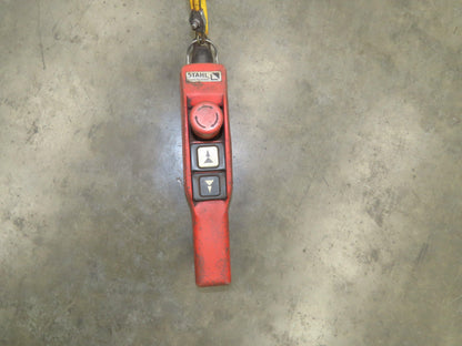 STAHL ST 1005-8/2 2/1 1 Ton 2000LB Electric Chain Hoist 11' Lift 4/16 FPM 460 V