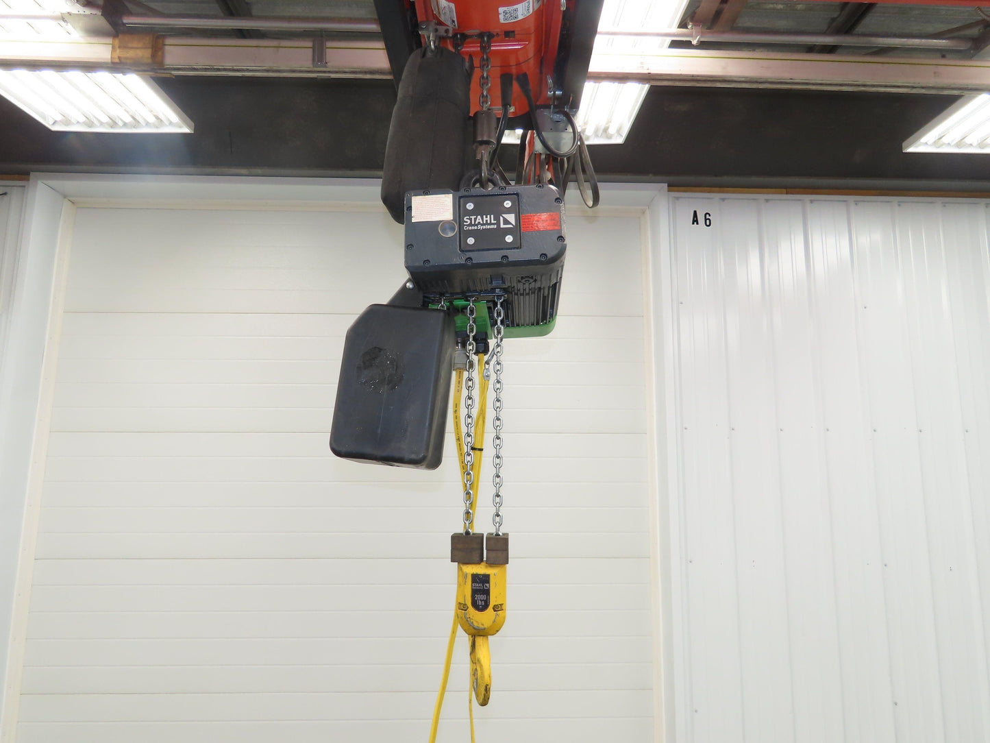 STAHL ST 1005-8/2 2/1 1 Ton 2000LB Electric Chain Hoist 11' Lift 4/16 FPM 460 V