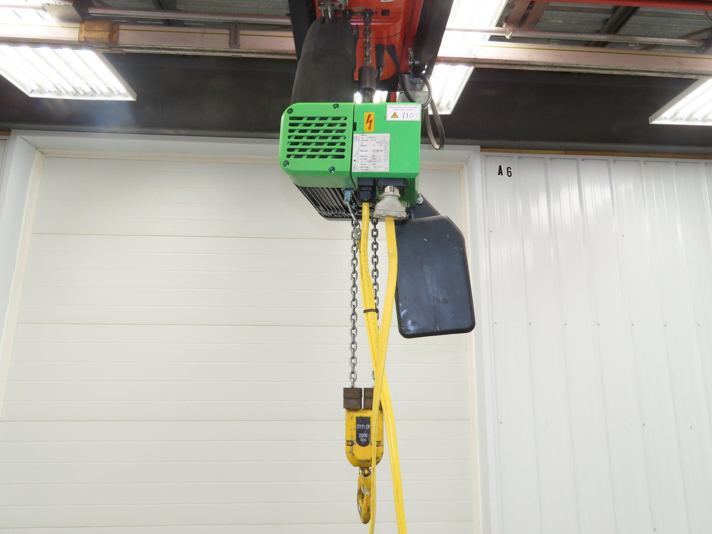 STAHL ST 1005-8/2 2/1 1 Ton 2000LB Electric Chain Hoist 11' Lift 4/16 FPM 460 V