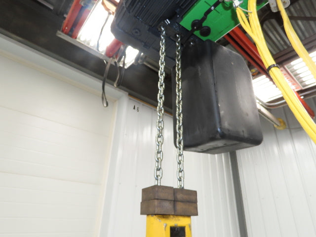 STAHL ST 1005-8/2 2/1 1 Ton 2000LB Electric Chain Hoist 11' Lift 4/16 FPM 460 V