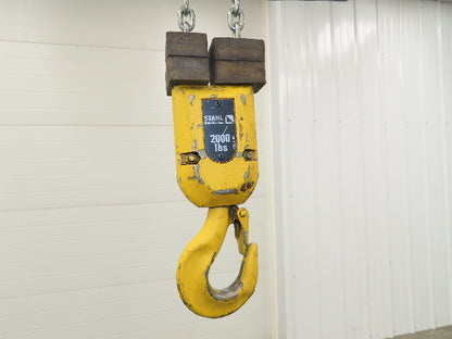 STAHL ST 1005-8/2 2/1 1 Ton 2000LB Electric Chain Hoist 11' Lift 4/16 FPM 460 V