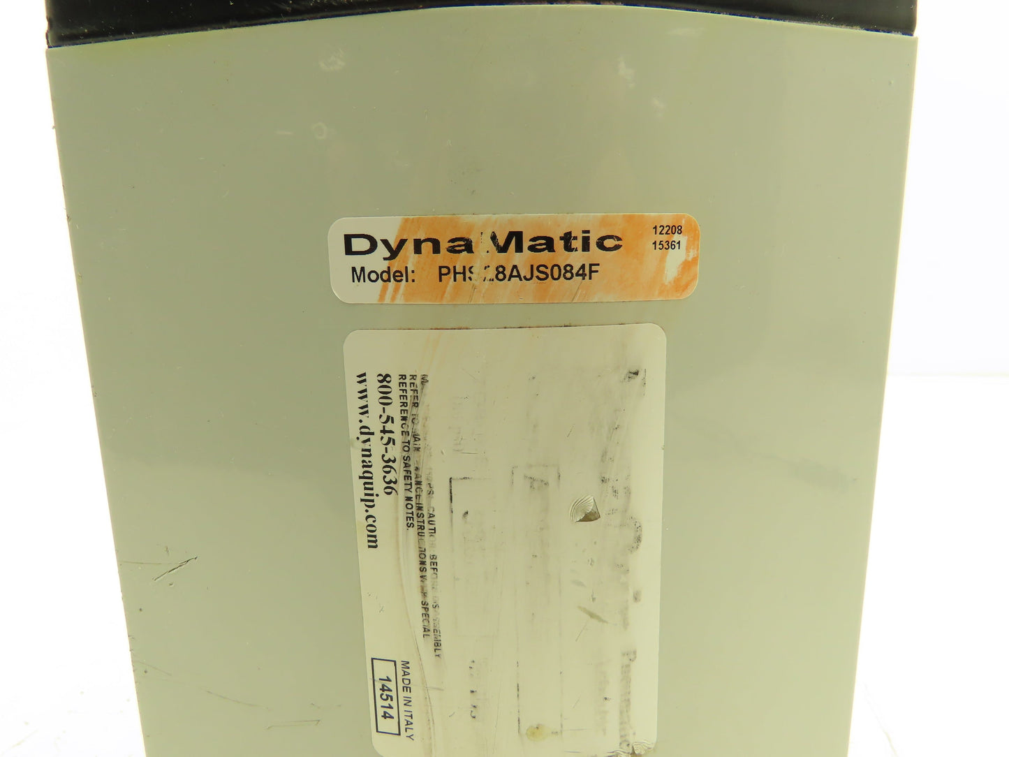 DynaQuip PHS28AJS084F Pneumatic Actuator Only For 2" CF8M Stainless Ball Valve