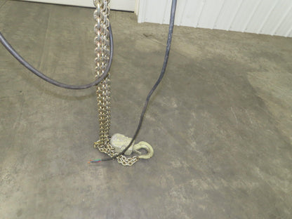 Yale KEL 2 Ton Electric Chain Hoist 8 FPM 10' Lift 230/460 Volt 3PH Trolley