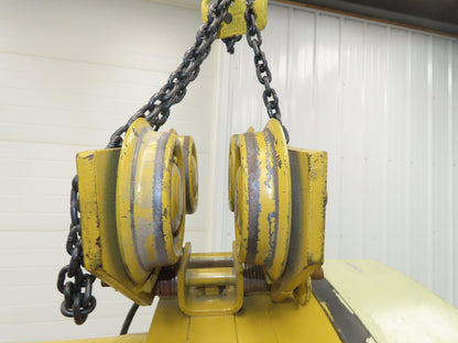 Yale KEL 2 Ton Electric Chain Hoist 8 FPM 10' Lift 230/460 Volt 3PH Trolley