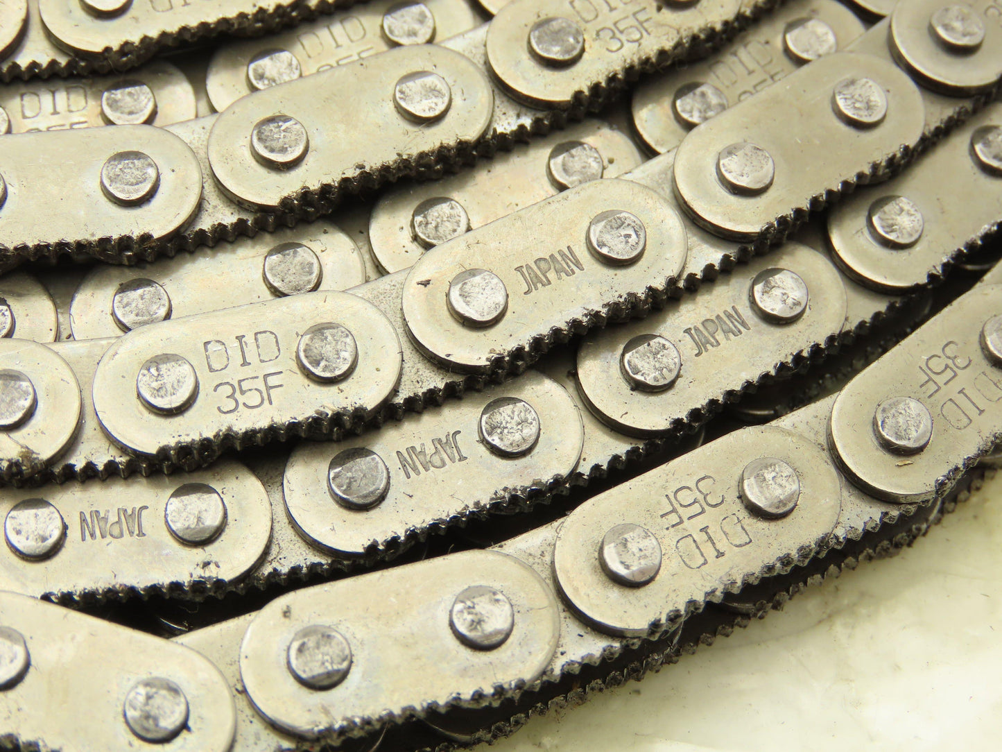 Daido Kogyo DID35F Sharp Top Conveyor Roller Chain #35 Serrated 10' Lot of 7