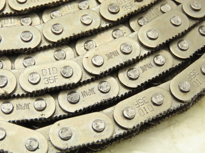 Daido Kogyo DID35F Sharp Top Conveyor Roller Chain #35 Serrated 10' Lot of 7
