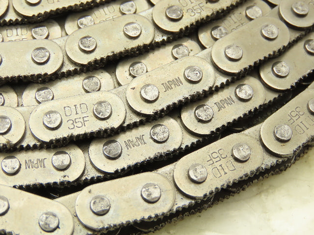 Daido Kogyo DID35F Sharp Top Conveyor Roller Chain #35 Serrated 10' Lot of 7