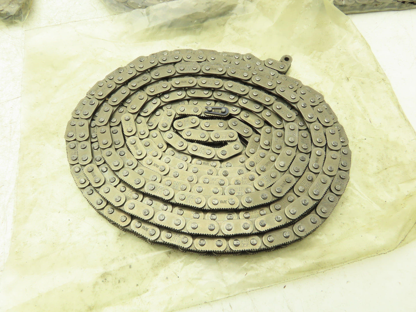 Daido Kogyo DID35F Sharp Top Conveyor Roller Chain #35 Serrated 10' Lot of 7