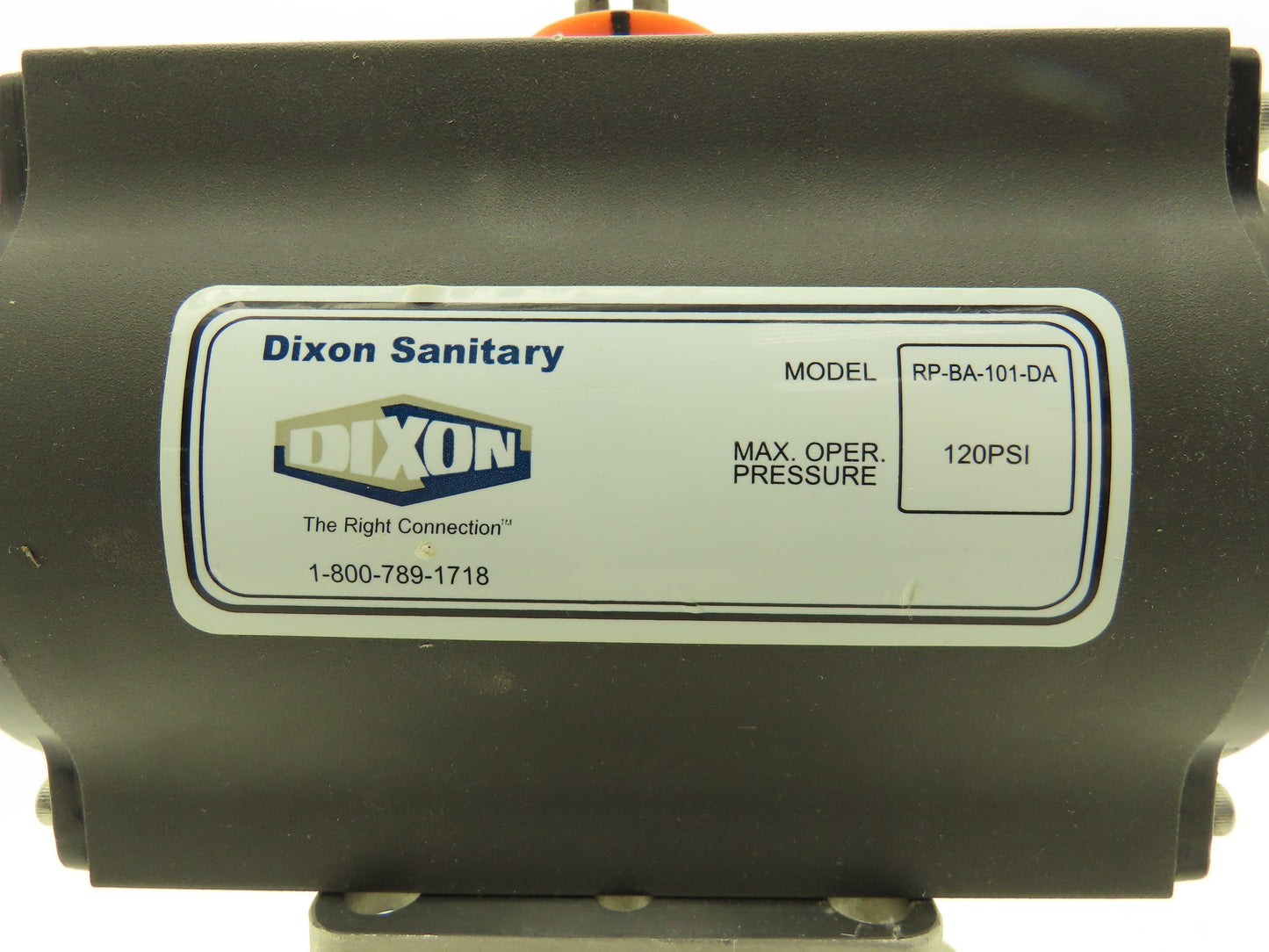 Dixon RP-BA-101-DA Pneumatic Actuated 2" CF8M 3 Way Stainless Ball Valve 800 WOG