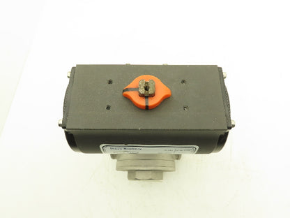 Dixon RP-BA-101-DA Pneumatic Actuated 2" CF8M 3 Way Stainless Ball Valve 800 WOG