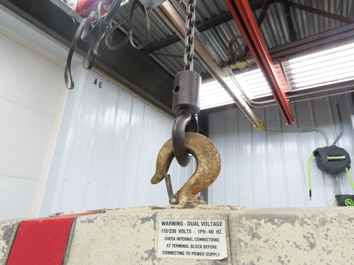 Coffing EC 1009 1 1/2 Ton Electric Chain Hoist 9 FPM 15' Lift 110 Volt 1PH