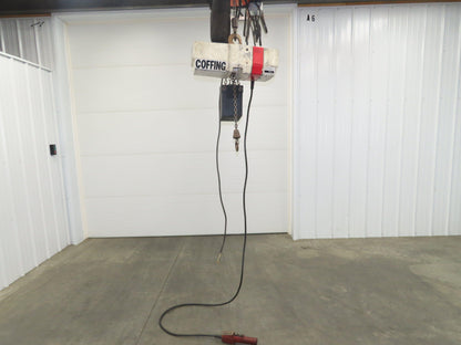 Coffing EC 1009 1 1/2 Ton Electric Chain Hoist 9 FPM 15' Lift 110 Volt 1PH