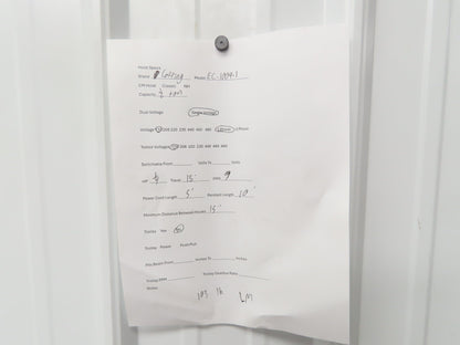 Coffing EC 1009 1 1/2 Ton Electric Chain Hoist 9 FPM 15' Lift 110 Volt 1PH