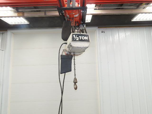 Coffing EC 1009 1 1/2 Ton Electric Chain Hoist 9 FPM 15' Lift 110 Volt 1PH