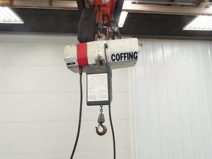 Coffing EC 1009 1 1/2 Ton Electric Chain Hoist 9 FPM 15' Lift 110 Volt 1PH