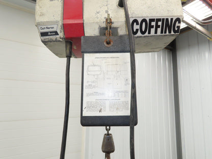 Coffing EC 1009 1 1/2 Ton Electric Chain Hoist 9 FPM 15' Lift 110 Volt 1PH