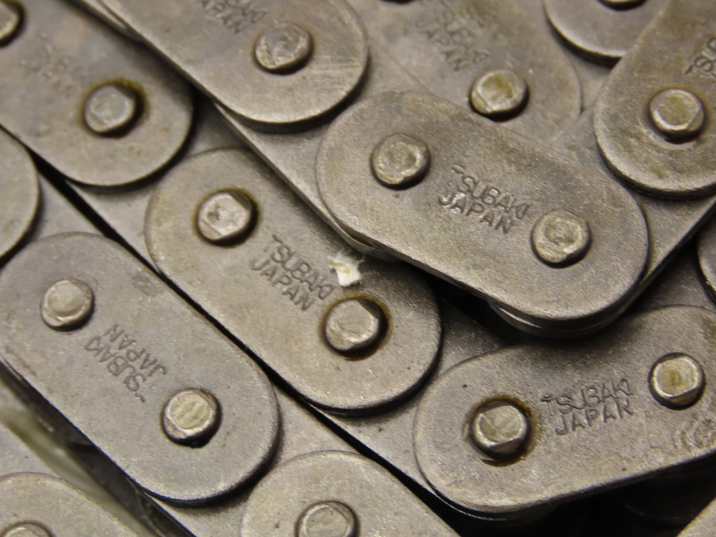 Tsubaki #40 Flat Roller Chain Riveted 10' Length Lot of 2