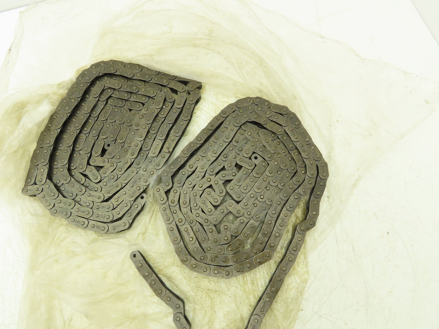 Tsubaki #40 Flat Roller Chain Riveted 10' Length Lot of 2