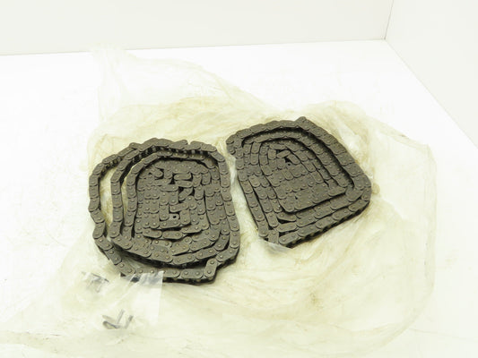Tsubaki #40 Flat Roller Chain Riveted 10' Length Lot of 2