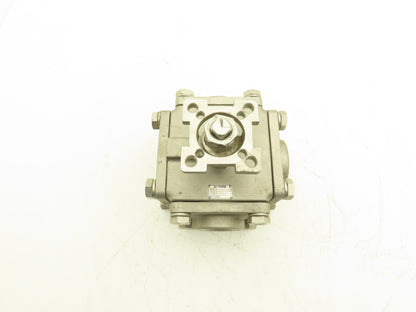 Dixon EG-3WL-015 Pneumatic Actuated Stainless Steel Ball Valve Only 1.5" 3 Way