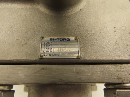 Dixon EG-3WL-015 Pneumatic Actuated Stainless Steel Ball Valve Only 1.5" 3 Way